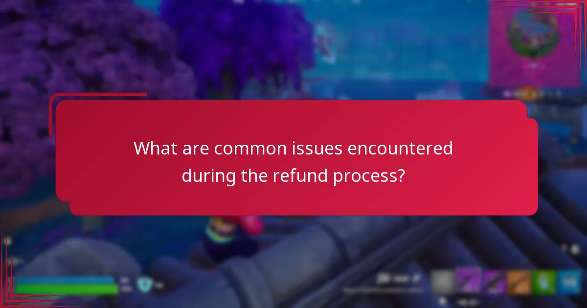 What are common issues encountered during the refund process?