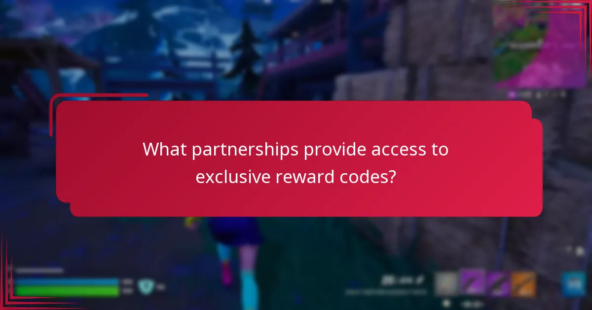 What partnerships provide access to exclusive reward codes?
